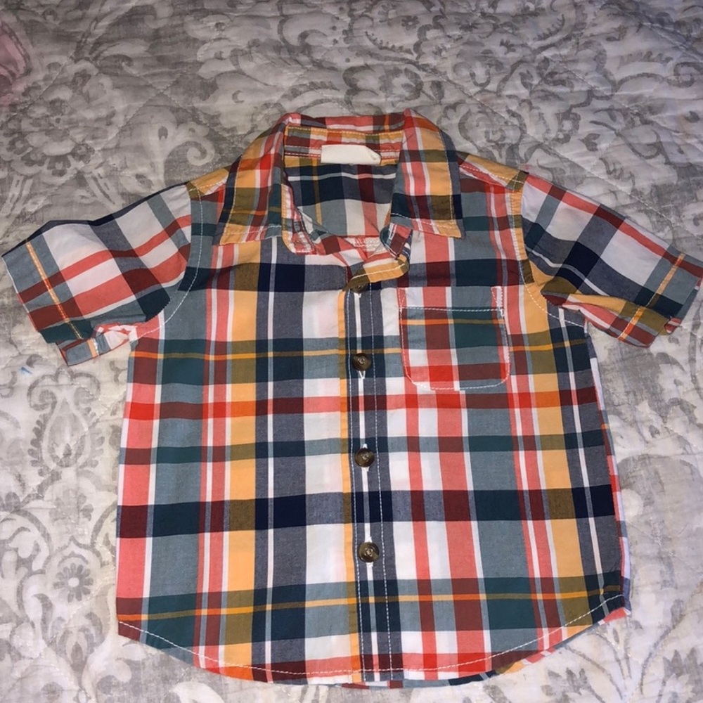 Crazy 8 Toddler Boy Button Down Short Sleeve Shirt